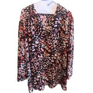 Investments Women’s Caroline Long Sleeve Lightweight Polyester Blouse Sz 2X